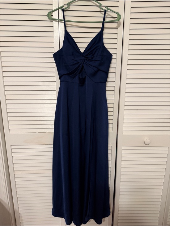 Aidan Mattox Dresses & Skirts - Aidan Mattox Navy Twist-Front Maxi Dress